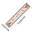 thumbnail image 3 of Nmdmisc Pumpkin Gnome Maple Leaf Buffalo Plaid Fall Table Runner,Autumn Kitchen Dining Table Decoration for Outdoor Home Party Thanksgiving Decor 13x72 Inch, 3 of 6