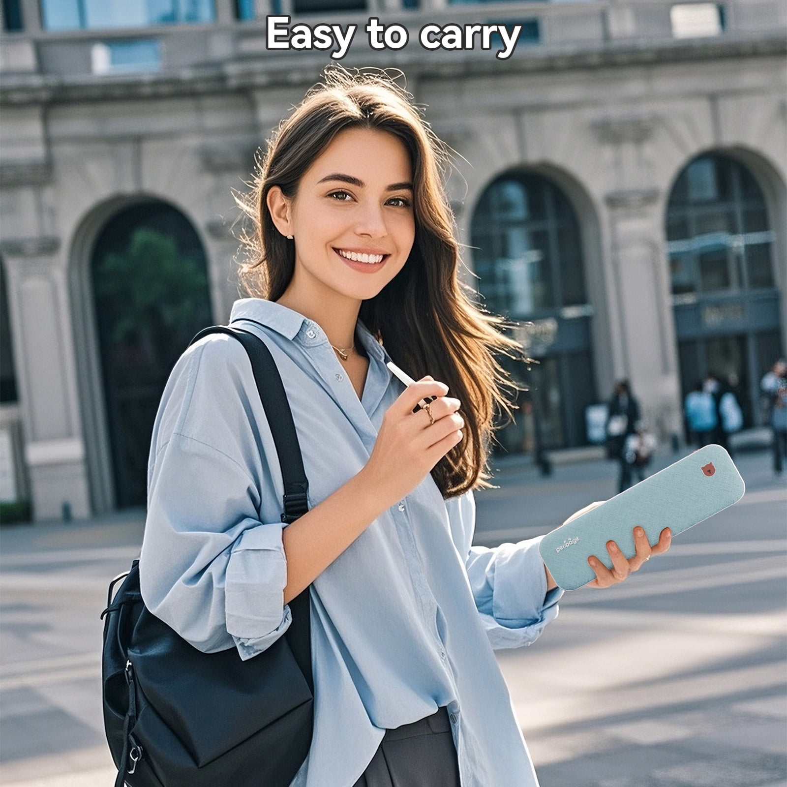 Peripage A40 Thermal Portable Wireless Inkless Bluetooth Mobile Travel Photo Printers, Blue