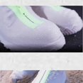 thumbnail image 3 of Cubierta de zapatos de goma para hombres y mujeres, cremalleras, cubiertas de zapatos impermeables reutilizables Unisex, cubiertas de lluvia de silicona antideslizantes blancas, zapatos nuevos Feliz Sencillez, 3 of 5