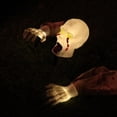 thumbnail image 2 of Halloween Creepy Ghost Horror Ornament Glowing Skeleton Ground Plug Hands Set Warm Light Skeleton Decoration Street Lamp, 2 of 7