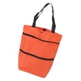 thumbnail image 2 of Shopping Cart, Foldable Cart Space Saving Large Capacity  For Travel Green,Orange, 2 of 8
