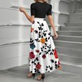 thumbnail image 4 of UoCefik Maxi Dresses For Women 2025 Flowy Floral Short Sleeve a Line Dress Wrap Summer Sundress Cocktail Elegant Long Dresses Multicolor S, 4 of 4