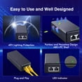 thumbnail image 6 of MokerLink Gigabit PoE Injector, 802.3af/at 30W, 10/100/1000Mbps Ethernet, Plug & Play PoE Injector, 6 of 7