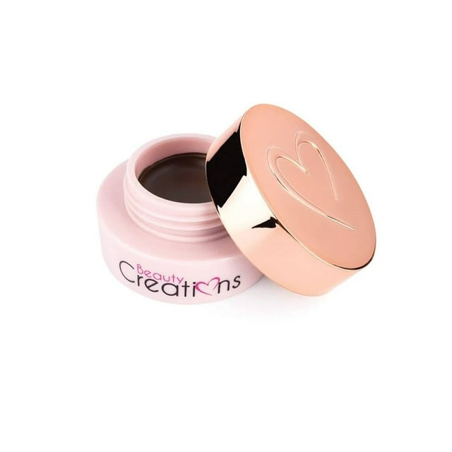 Pomada para cejas Beauty Creations Eyebrow definer medium brown a prueba de agua de 3.3gr
