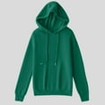 thumbnail image 4 of ZyeKqe Hoodies for Women Long Sleeve Knit Sweaters Drawstring Hooded Sweatshirts Solid Color Pullover Top, 4 of 5