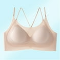 thumbnail image 5 of Fancifize Women Wirefree Bras Seamless T-Shirt Bra Ultra Thin Padding Bralette No Show Invisible Bra For Office Wear, 5 of 6