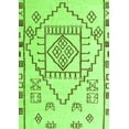 thumbnail image 1 of Ahgly Company Indoor Rectangle Solid Green Modern Area Rugs, 2' x 5', 1 of 4
