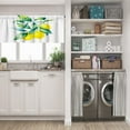 thumbnail image 5 of LALILO Kitchen Curtain Valance Watercolor Fruit Lemon Branch Rod Pocket Window Curtain 52"x 18" Set of 2, 5 of 5