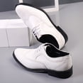 thumbnail image 4 of Zapatos de cuero de verano para hombre, zapatos formales de cuero de talla grande para hombre, zapatos de hombre con punzón hueco, 4 of 5