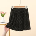thumbnail image 2 of GigrtiJin Pajamas Shorts for Womens Elastic High Waisted Wide Leg Shorts Baggy Lightweight Comfortable Loungewear Shorts, 2 of 4