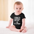 thumbnail image 2 of I Have A Surprise for You It's Poop - Baby Clothes - Funny Newborn Bodysuit Outfits for Boys And Girls Black-style 9months, 2 of 7