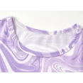 thumbnail image 2 of Beezizac Pajamas for Tween/Teen Girls 2-Piece Purple Marble Print Short Sleeves Shirt & Pants PJ Set Jammies Size 16, 2 of 7
