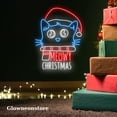 thumbnail image 2 of Glowneon Cat Meowy Christmas Neon Sign, Cat Christmas Led Light, Christmas Neon, Cat Christmas Sign, 2 of 4