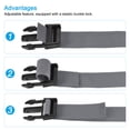 thumbnail image 4 of Uxcell 2m Adjustable with Quick Release Buckle Luggage Strap, Gray, 4 of 5