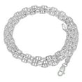 thumbnail image 4 of 3.7mm Solid .925 Sterling Silver Flat Mariner Chain Necklace, 30 inches + Gift Box, 4 of 7
