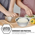 thumbnail image 3 of Minkissy 5Pcs Stainless Steel Food Bowl For Salad Serving Kitchenware Modern, 3 of 6