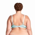 thumbnail image 4 of Curve Muse Women's Plus Size Minimizer Wireless Unlined Bra with Embroidery Lace-2Pack-Nude,Blue Light-34DDDD-V2, 4 of 6