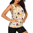 thumbnail image 2 of Fotbe Cartoon Poodle Dog Womens Loose Fit Casual Flowy Slim-Fit Tank Tops Athletic Round Neck Trendy Sleeveless Summer Tops for Gym and Yoga-Medium, 2 of 9