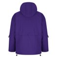 thumbnail image 5 of JUUYY Men's Waterproof Windbreaker Jacket Outdoor Ski Jacket Full Zip Hooded Jacket Winter Thick Warm Casual Coat Purple L, 5 of 5