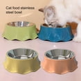 thumbnail image 4 of CSChome Bol pour Animaux Bol Alimentaire en Acier Inoxydable Alimentation Teddy Boisson Séparé Double Alimentation, 4 of 7