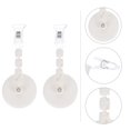 thumbnail image 4 of 3 Pcs Clips Publicitaires pour Aliments Clips de Prix Pivotants pour Bureau, 4 of 8