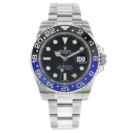 Automatic Titanium Mens Watch - Rolex GMT-Master II 116710BLNR Batman Steel Ceramic Automatic Mens Watch