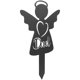 thumbnail image 1 of unbranded Con Ángel De Metal Negro Para De Cementerios Y Memorial, 1 of 6
