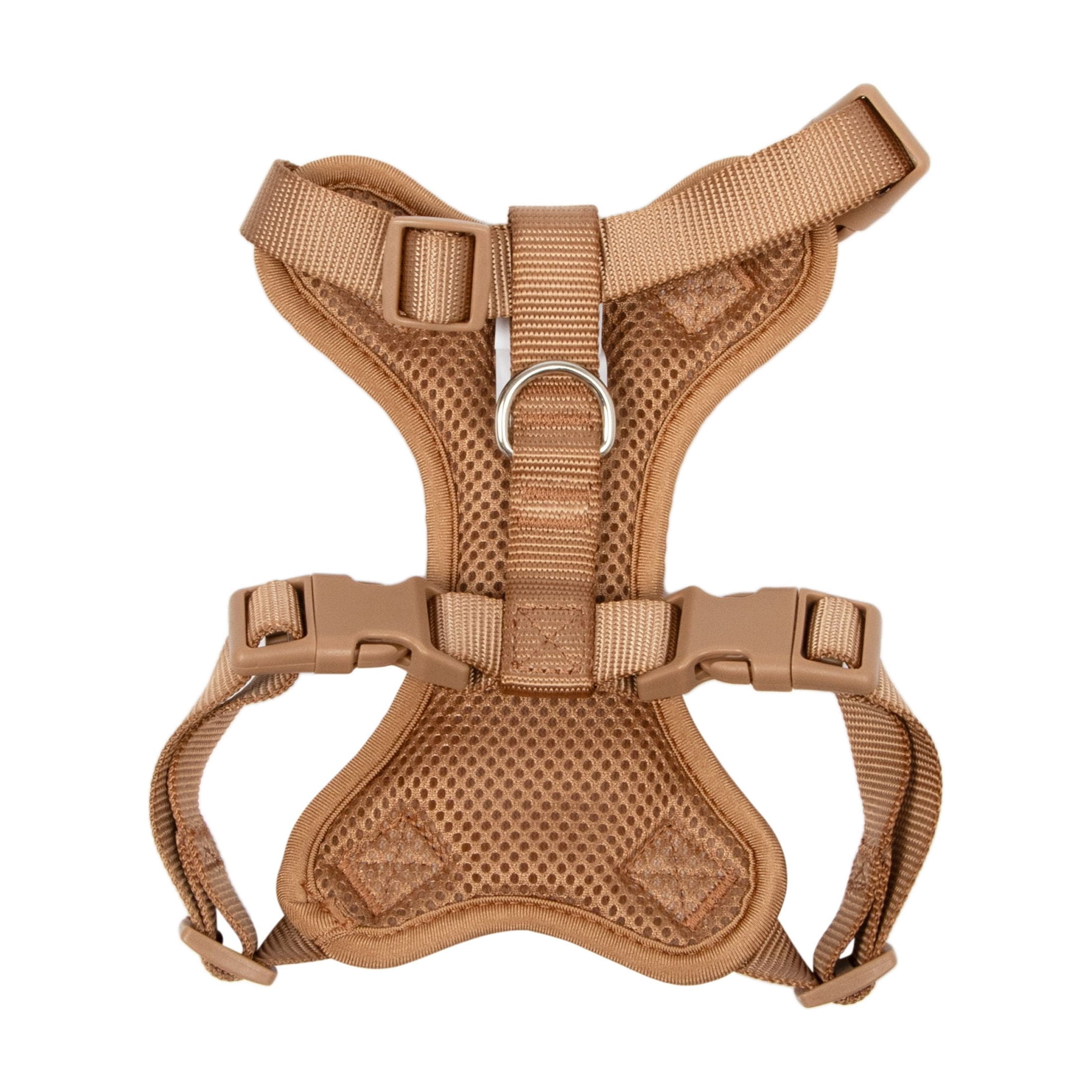 Oodles Multi-Colored Leopard Print Quilted Dog Walking Harness, Medium