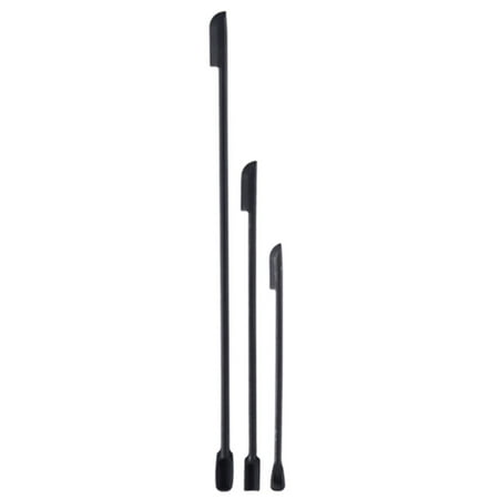 

Farfi 3Pcs/Set Cream Scraper Unbreakable 3 Shapes Long Handle Double Head Design Anti-slip Non-deformation Cosmetic Scraper for Beauty Shop (Black)