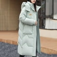 thumbnail image 4 of Quinlirra Fall Jackets for Women 2025 Women's Long Sleeved Solid Color With Pocket Lapel Cotton Jacket XXL Green, 4 of 6