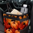 thumbnail image 6 of Maple Ieaf Pumpkin Foldable Car Garbage Can with Lid, Leak-proof Hanging Storage Bag - Mini Trash Can for Car, 6 of 6