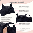 thumbnail image 7 of BIMEI Women's Mastectomy Pockets Wireless Post-Surgery Plus Size Full Coverage Everyday Bra 2436,Black,46C, 7 of 7