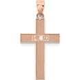 thumbnail image 4 of 14K Rose Gold Cross Pendant (31.5 X 15) Made In United States k4977, 4 of 6