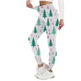 thumbnail image 2 of Leggings pour Femmes Automne Hiver en Velours Chauds - Pantalon de Maison Doux Confortable Imprimé Rétro de Noël avec Design Mode Chic Leggings de Yoga, 2 of 2