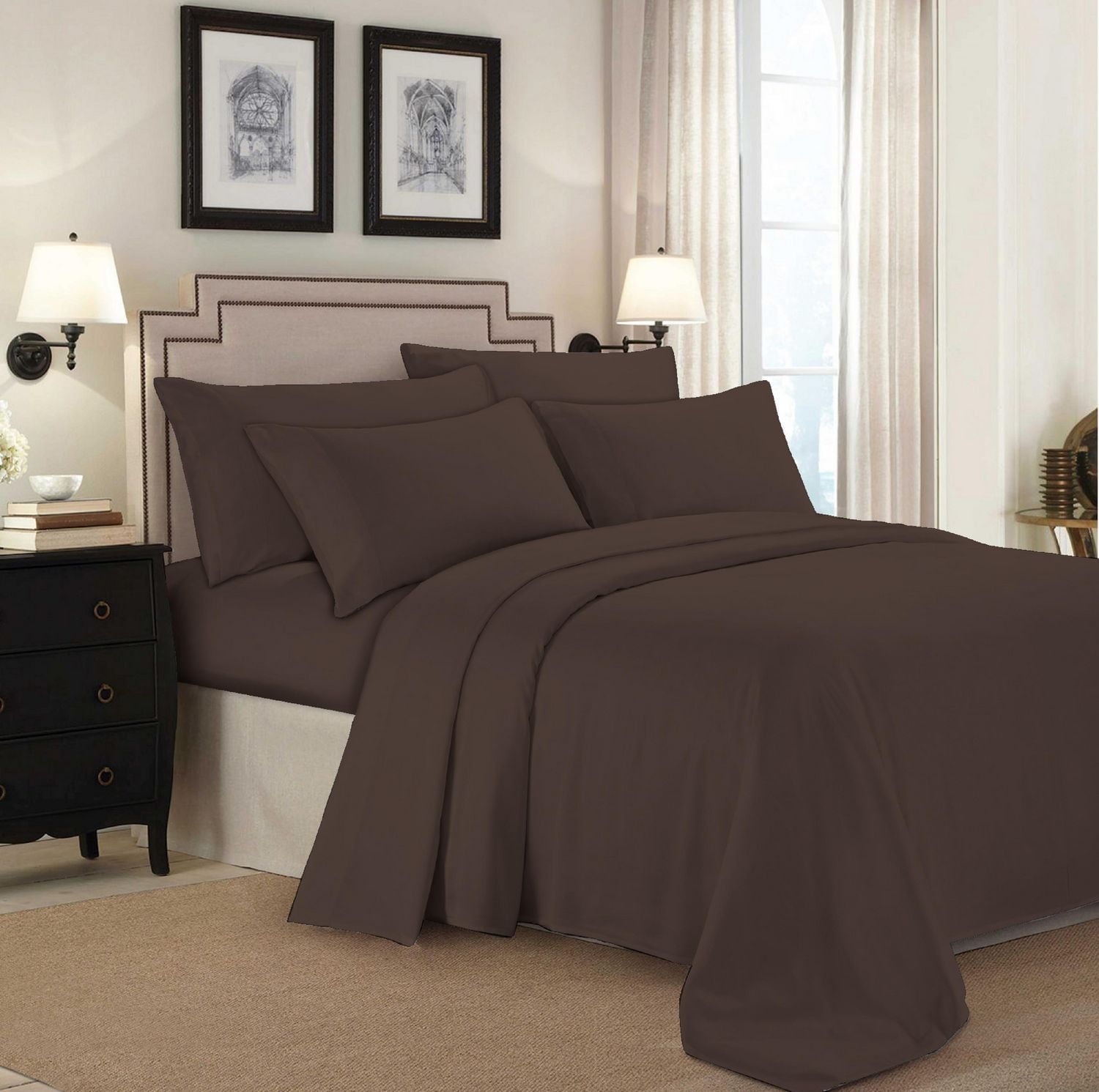 Johnson Home Huggable Jersey Knit Combed Cotton Easy Fit Sheet Set