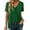 n-487Green2299, variant on CUSTG Women's Shirred V-Neck T-Shirts Short-Sleeve Casual Summer Tops Comfort Fashion Solid Color Tee