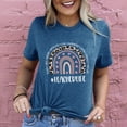 thumbnail image 6 of XCHQRTI Teach Love T-Shirt for Women Graphic Shirt Funny Short Sleeve Back to School Teachers'Day Gift Tee Top, 6 of 6