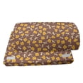 thumbnail image 4 of Floral Foot Rest, Continuous Flowers Autumnal Tones Vintage Look Pattern, Non-Slip Backing Adjustable Ergonomic Memory Foam Leg Support for Office, Mustard Cocoa, by Ambesonne, 4 of 5