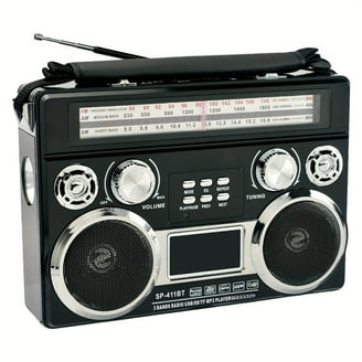 Dolphin SP-420BT Solar Portable Bluetooth Radio with MP3, LED