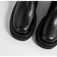 thumbnail image 3 of Black Thigh High Boots For Women Platform Slouch Over The Knee High Boots Lug Sole Low Chunky Heel Curve-friendly, 3 of 15