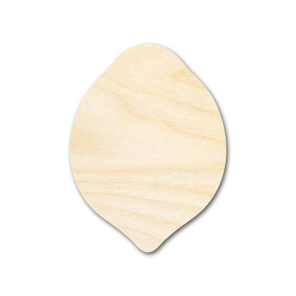 Unfinished Wood Lemon Shape 12" / 1/4"