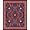Red, Pattern 4, variant on ODIKA 4'x6' Machine Washable Non-Slip Area Rug, Vintage Botanical Garden Motif With Decorative Scroll Embellishment High Traffic Rug, Yellow, 522443