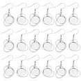 thumbnail image 2 of 20 Pcs Base de Lunette Boucles d'Oreilles DIY Métal Pendentif Boucles d'Oreilles Base Vierge Pendentif Métal Vierge Plateaux Crochets Boucles d'Oreilles, 2 of 8
