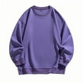 thumbnail image 2 of AherBiu Chandails pour Hommes à Col Rond Légers Décontractés Chandail à Enfiler Automne Hiver Couleur Unie Classique Gym Entraînement Athlétique Course Chandail Hauts, 2 of 3