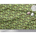 thumbnail image 3 of Soimoi Silk Fabric Dot & Floral Artistic Print Fabric by the Yard 42 Inch Wide, 3 of 3