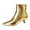Gold, variant on Women's Ankle Boots Pointed Toe Stiletto Heel Back Zipper Fashion Dressy Fall Winter Booties