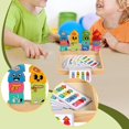 thumbnail image 1 of BELOVING Wooden Dress up Puzzle Stacking Toy Educational Mix and Match Outfits Counting for Children Stacking Blocks Color Recognition Expression, 1 of 10