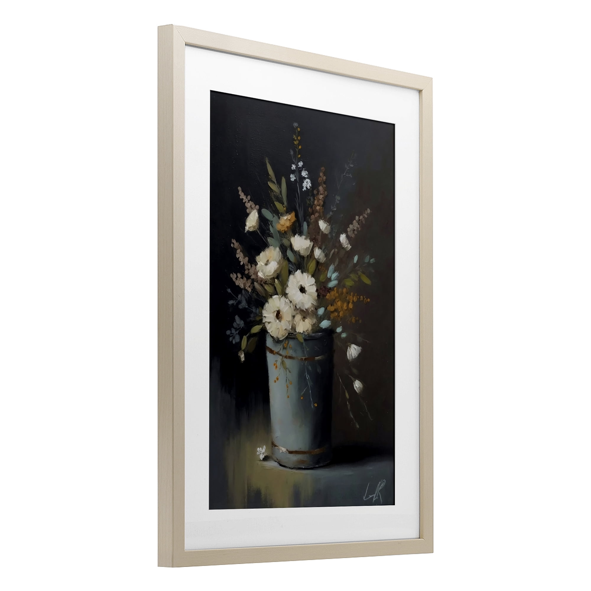 Stupell Industries Rustic Floral Bouquet Bucket Birch Framed Print Under Glass, design by Creative Studio