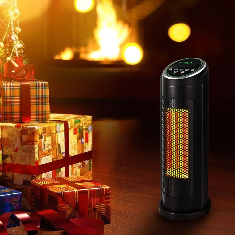 SYNGAR Space Heater for Indoor Use, Fast Heating, Electric u0026 Portable Tower  Heater with Thermostat, 1500W Room Heater with 2 Modes, 12H Timer, LED  Display, Safe for Office Use, Black - Walmart.com