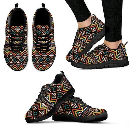 

Tribal African Pattern Women Casual Sneaker Comfort Lightweight Flat Shoes New Style Footwear Zapatos Lace Up Mujer